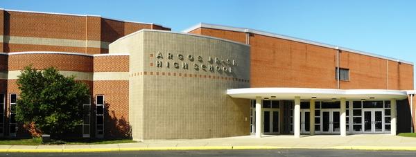 Front view of Argos Junior Senior High School